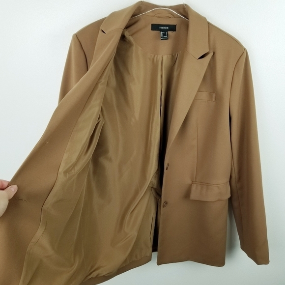 Forever 21 Camel Longline Blazer - Picture 4 of 10